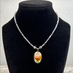 Dazzling Emily Ray Crystal Aurora Borealis Necklace